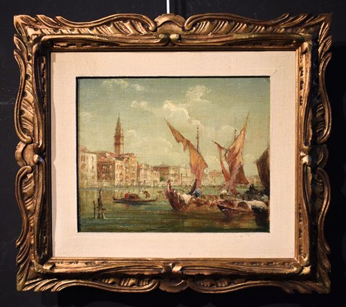 Coppia di Vedute Veneziane - Giudecca e Canal Grande